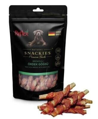 Reflex Snackies Brokoli Ördek Göğsü Köpek Ödülü 170 gr