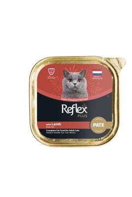 Reflex Plus Alu Tray Kuzu Etli Kıyılmış Pate Yetişkin Kedi Yaş Maması 85 gr