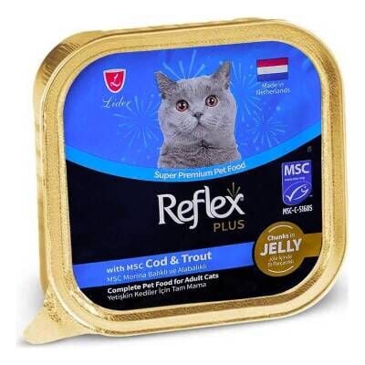 Reflex Plus Jöleli Morina Balıklı Kedi Konservesi 85 gr
