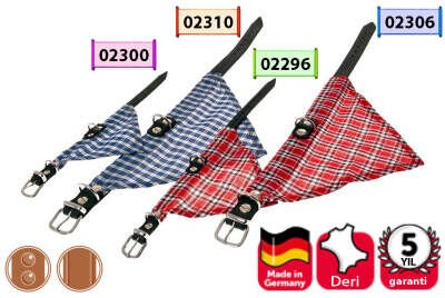 Karlie Deri Bandanalı Boyun Tasma 52 cm Mavi