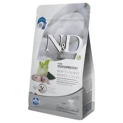 N&D White Balıklı Spirulinalı Küçük Irk Yavru Köpek Maması 1,5 Kg