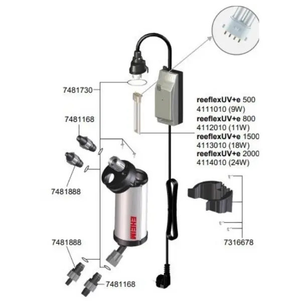 Eheim Reeflex UV+E 1500 UV Filtre