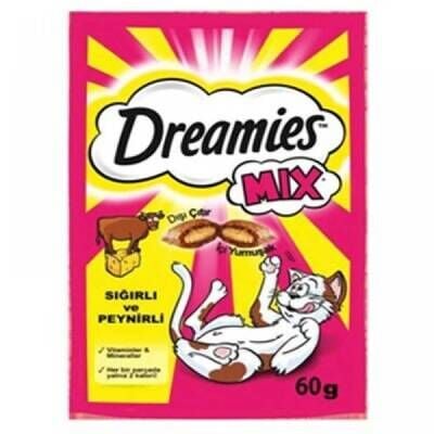 Dreamies Biftek ve Peynirli Mix Kedi Ödülü 60 gr