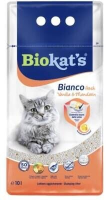 Biokat's Bianco Fresh Topaklanan Mandalina Aromalı Kedi Kumu 10 lt