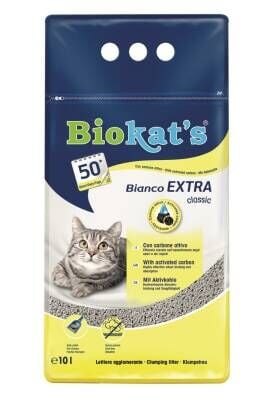 Biokat's Bianco Extra Topaklanan Kedi Kumu 10 lt