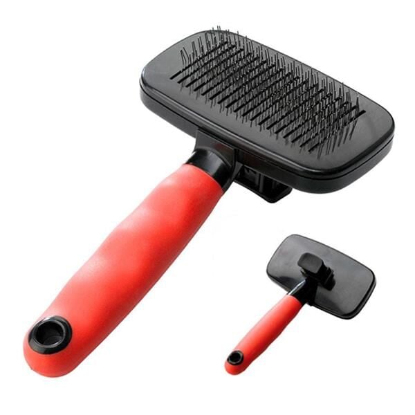 Ferplast Gro 5956 Temizleme Mekanizmalı Köpek Tarama Fırçası 19cm