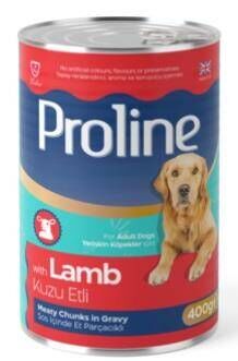 Proline Sos İçinde Parça Etli Yetişkin Kuzu Etli Konserve Köpek Maması 400 gr