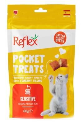 Reflex Pocket Treats Sensitive Yetişkin Kedi Ödül Maması 60 gr