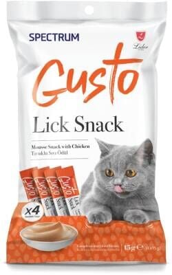 Spectrum Gusto Tavuklu Sıvı Ödül Maması 4 x 15 gr