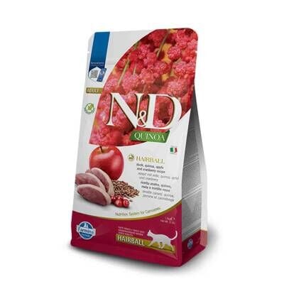 N&D Quinoa Tahılsız Tüy Yumağı Önleyici Yetişkin Kedi Maması 1,5kg