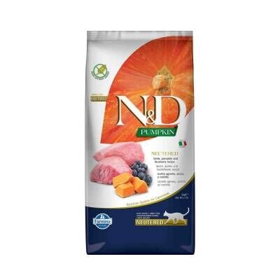 N&D Balkabaklı Kuzu Etli Yaban Mersinli Kısır Kedi Maması 5 kg