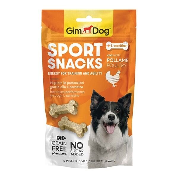 Gimdog Sport Snacks Tavuklu ve L-Carnitinli Köpek Ödül 60gr