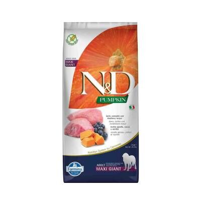 N&D Pumpkin Kuzu ve Yaban Mersinli Giant Maxi Yetişkin Köpek Maması 12 kg