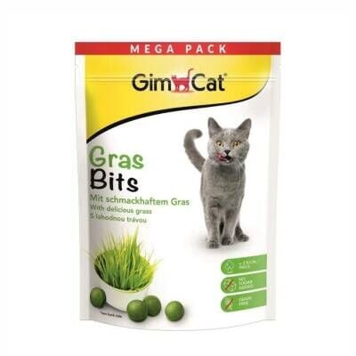 Gimcat Fras-Bits Çimen Aromalı Sindirim Sistemi Destekleyici Şekersiz Kedi Ödül Tableti 425 Gr