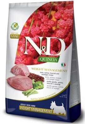 N&D Quinoa Kilo Problemli Kuzulu Tahılsız küçük Irk Yetişkin Köpek Maması 2,5 kg