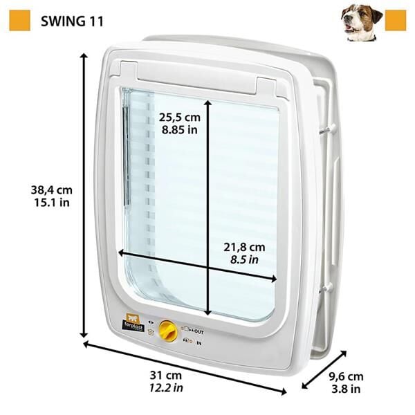 Ferplast Swing 11 Tünel Kahve Köpek Kapısı 21,8x25,5