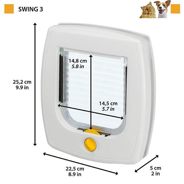 Ferplast Swing 3 Sp Kahve Kedi Kapısı 14,8x14,5