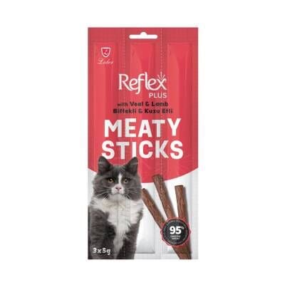 Reflex Biftekli Kuzulu Kedi Ödül Çubuğu 3 X 5 gr