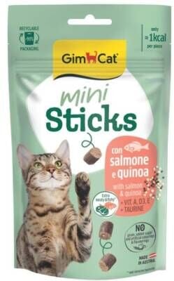 Gimcat Mini Sticks Somonlu&Kinoalı Ödül Çubukları 50gr