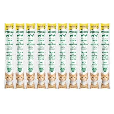 GimCat Sticks Tahılsız Kuzu Etli Ödül Çubuğu 10'lu