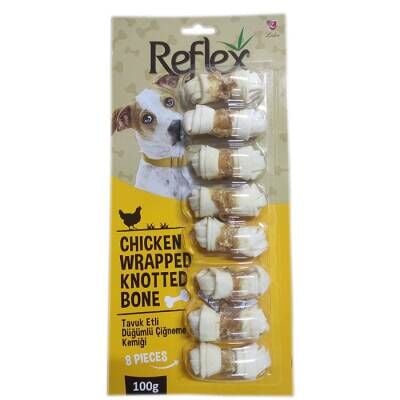 Reflex Tavuk Etli Düğüm Kemik 8'li 100 gr
