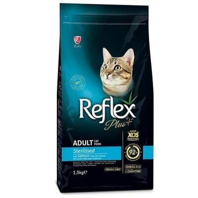 Reflex Plus Somonlu Kısırlaştırılmış Kedi Maması 1,5 kg + 500 gr Hediyeli