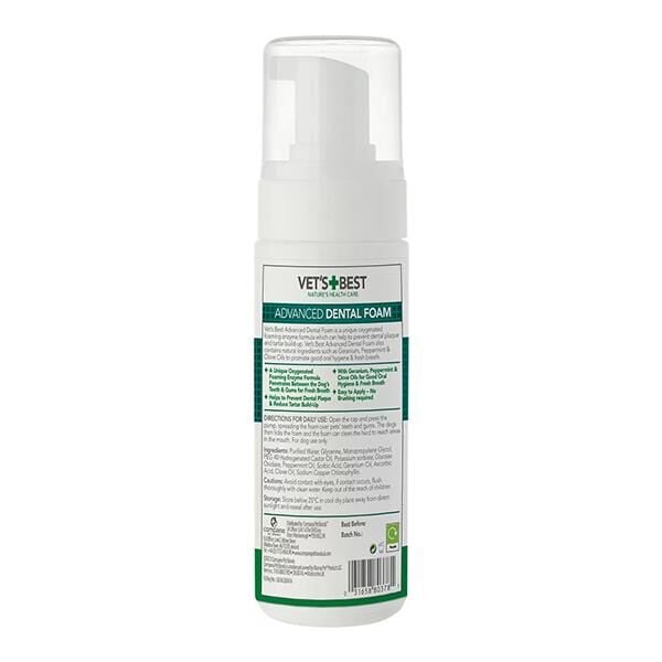 Vet's Best Köpek Ağız Bakım Köpüğü 150ml