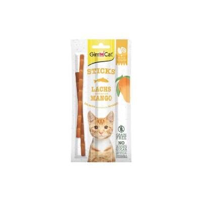 Gimcat Sticks Somonlu & Mangolu Kedi Ödül Çubuğu 3 X 15 gr