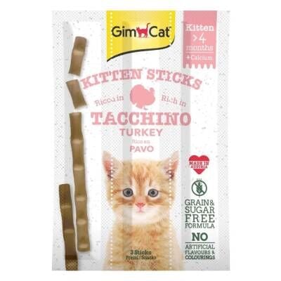 Gimcat Sticks Kitten Hindili Mayali Yavru Kedi Ödül Çubuklari 3 X 3 gr