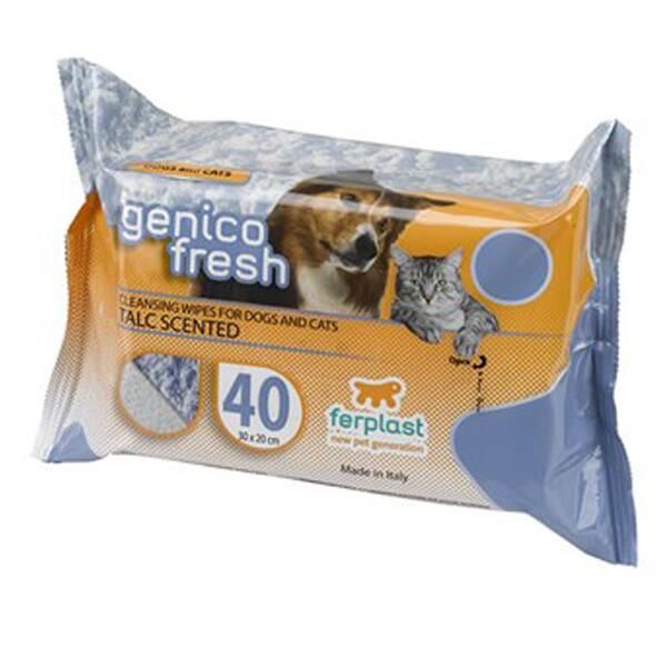 Ferplast Genico Fresh Kedi Köpek Temizlik Mendili Pudra Kokulu