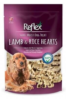Reflex Lamb & Rice Hearts Kuzulu Pirinçli Yetişkin Köpek Ödülü 150 gr