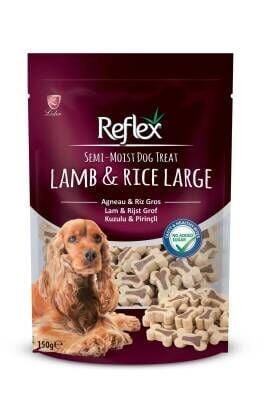 Reflex Plus Reflex Semi-Moist Köpek Ödülü Kuzu & Pirinç Large 150 gr