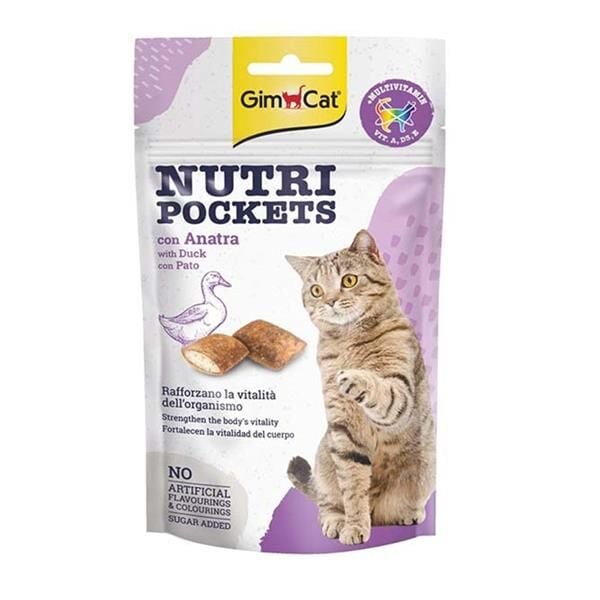 Gimcat Nutripockets Ördekli Kedi Ödülü 60gr