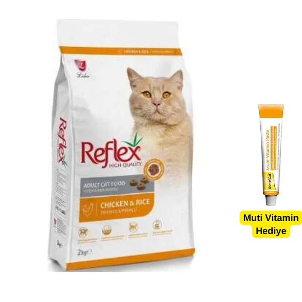Reflex Tavuklu Pirinçli Yetişkin Kedi Maması 2 kg