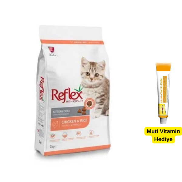Reflex Tavuklu ve Pirinçli Yavru Kedi Maması 2 kg