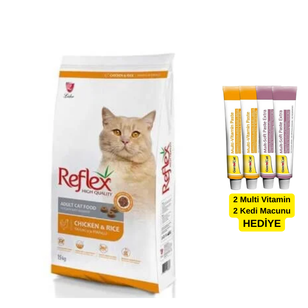 Reflex Tavuklu Pirinçli Yetişkin Kedi Maması 15 kg