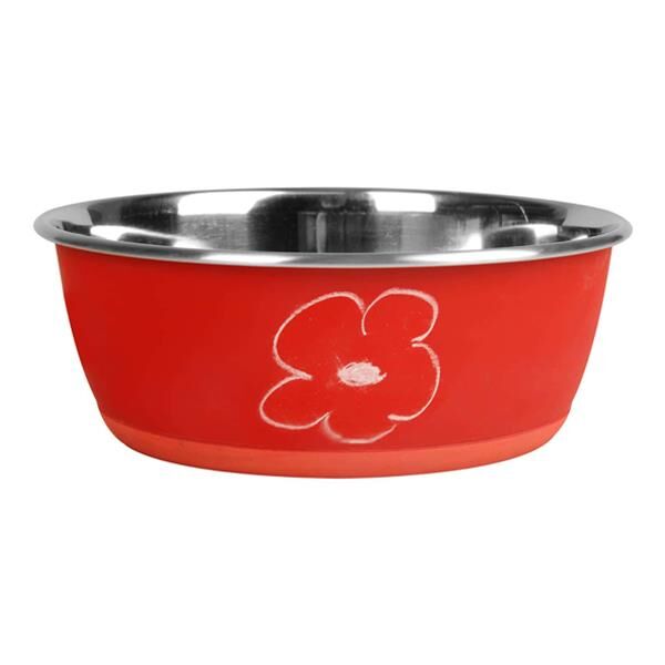 Flamingo Writable Kedi Köpek Mama Su Kabı Kırmızı 500 ml