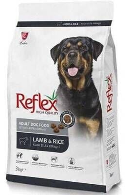 Reflex Kuzu Etli ve Pirinçli Yetişkin Köpek Maması 3 kg