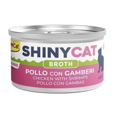 Gimcat ShinyCat Soslu Tavuk ve Karidesli Konserve Mama 70 Gr