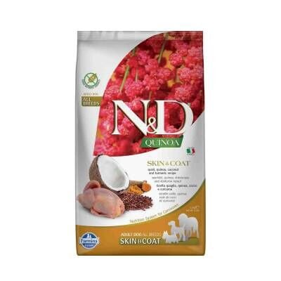 N&D Quinoa Skin & Coat Bıldırcın Etli Kinoalı Hindistan Cevizli Yetişkin Köpek Maması 2,5 kg