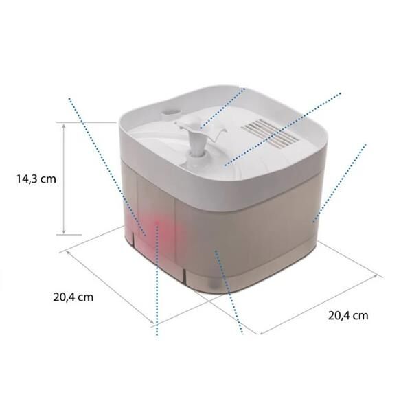 Aquael Comfy Drinker Catspring Sensörlü Otomatik Kedi Su Kabı 2500ml