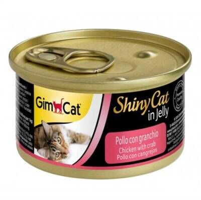 GimCat Shinycat SF Fileto Tavuklu Yengeçli Konserve Kedi Maması 70 gr