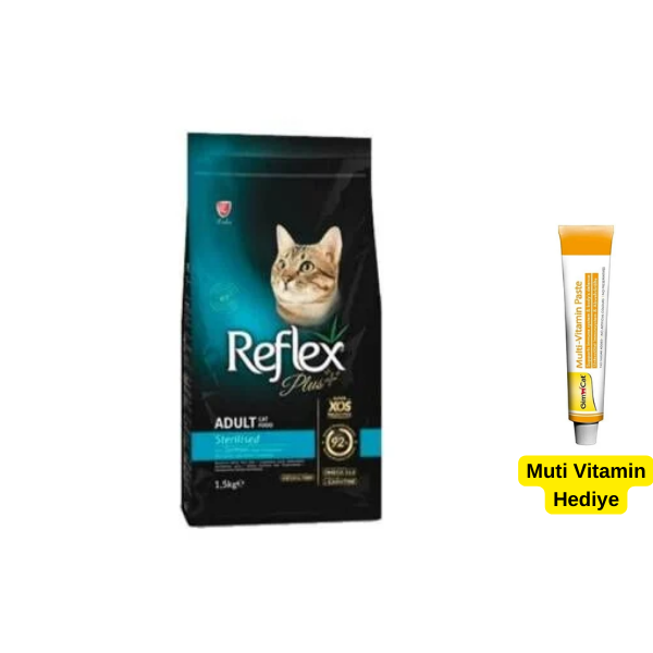 Reflex Plus Somonlu Kısırlaştırılmış Yetişkin Kedi Maması 1,5 kg