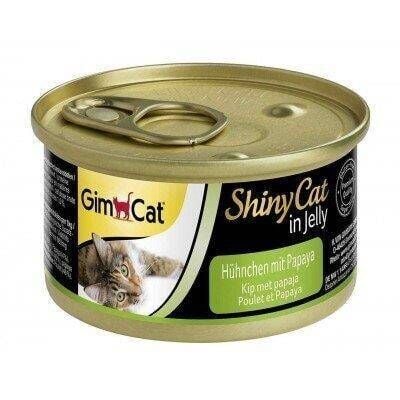 GimCat Shinycat Konserve Kedi Maması -Tavuklu Papayalı 70 gr