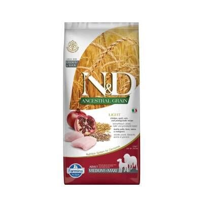 N&D Düşük Tahıllı Büyük ve Orta Irk Diyet Yetişkin Köpek Maması 12 kg