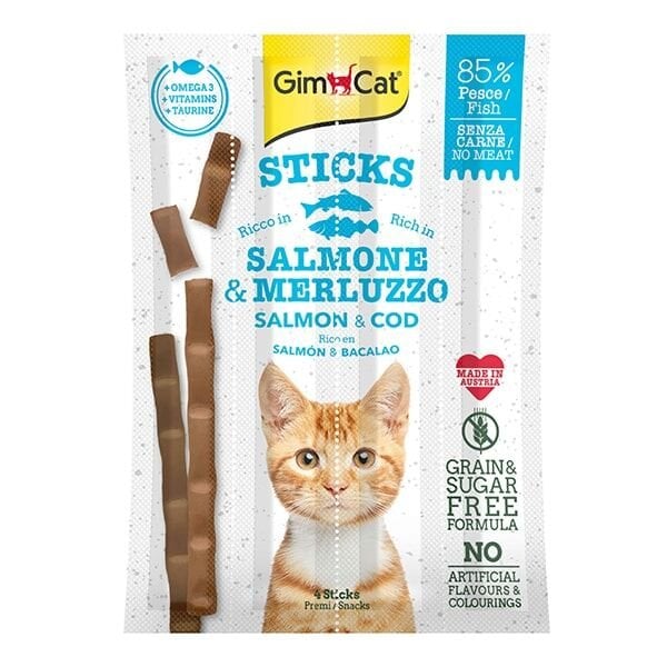 Gimcat Sticks Somon ve Alabalık Ödül Çubukları 4'lü