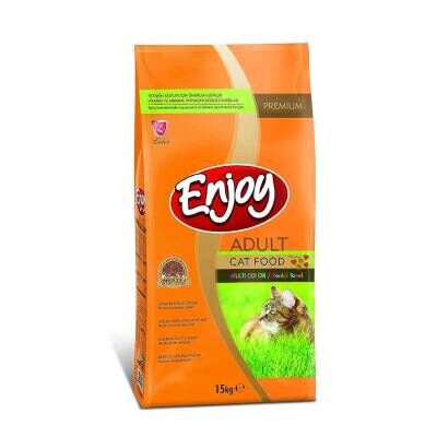 Enjoy Multicolor Renkli Tavuklu Yetişkin Kedi Maması 15 kg