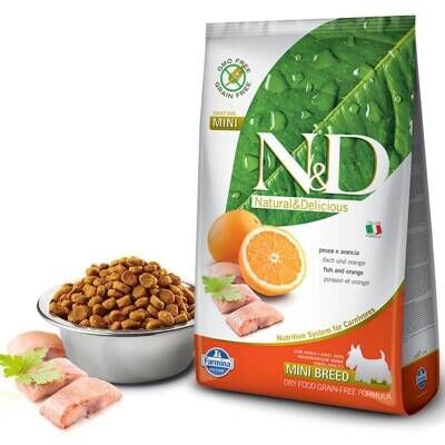 N&D Balık Portakal Adult Mini Yetişkin Köpek Maması 7 kg