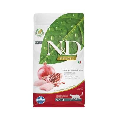 N&D Tahılsız Tavuklu Narlı Yetişkin Kedi Maması 1,5 kg