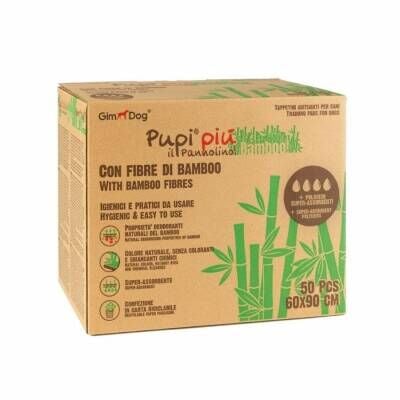 Gimdog Pupi Piu Bamboo Köpek Çiş Eğitim Pedi 60 x 90 cm 50'li